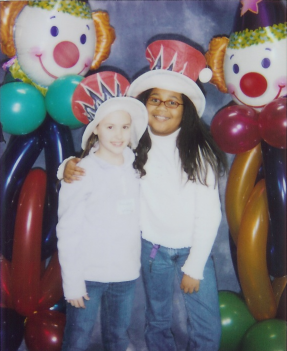 Emma and Lauren at the Circus